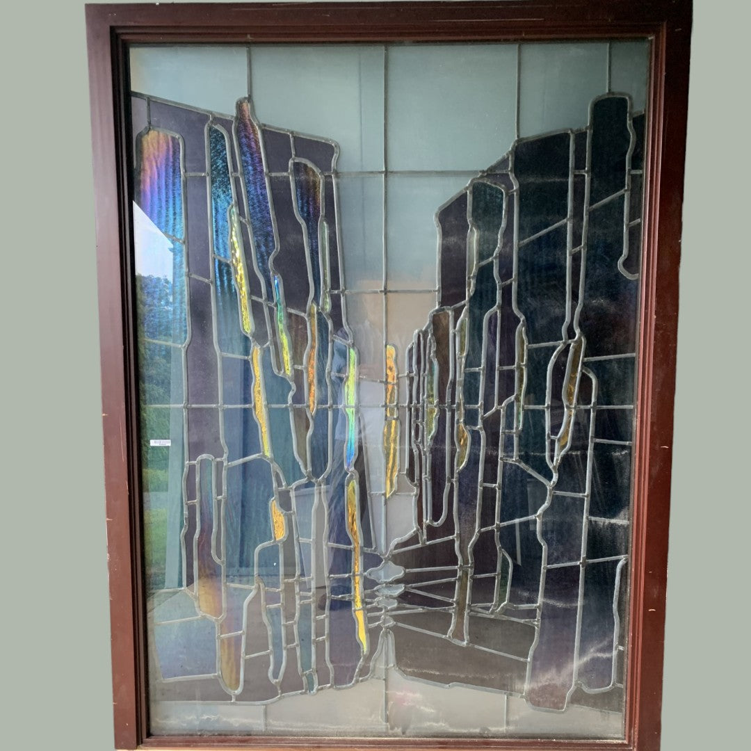 Large Contemporary Stained Glass Panel