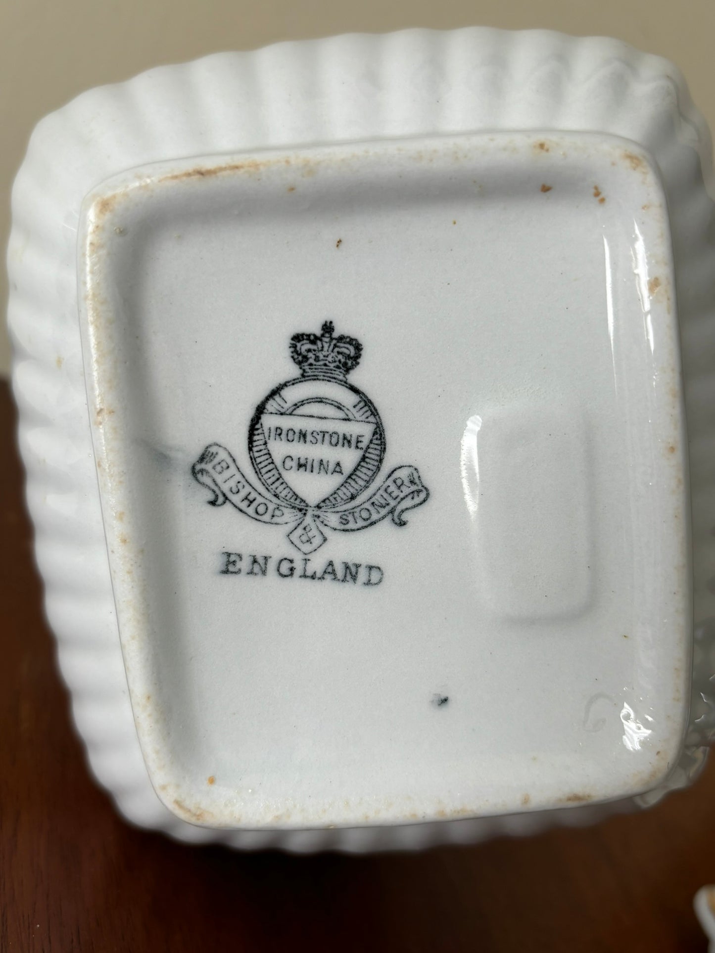Antique Ironstone China Sugar Bowl