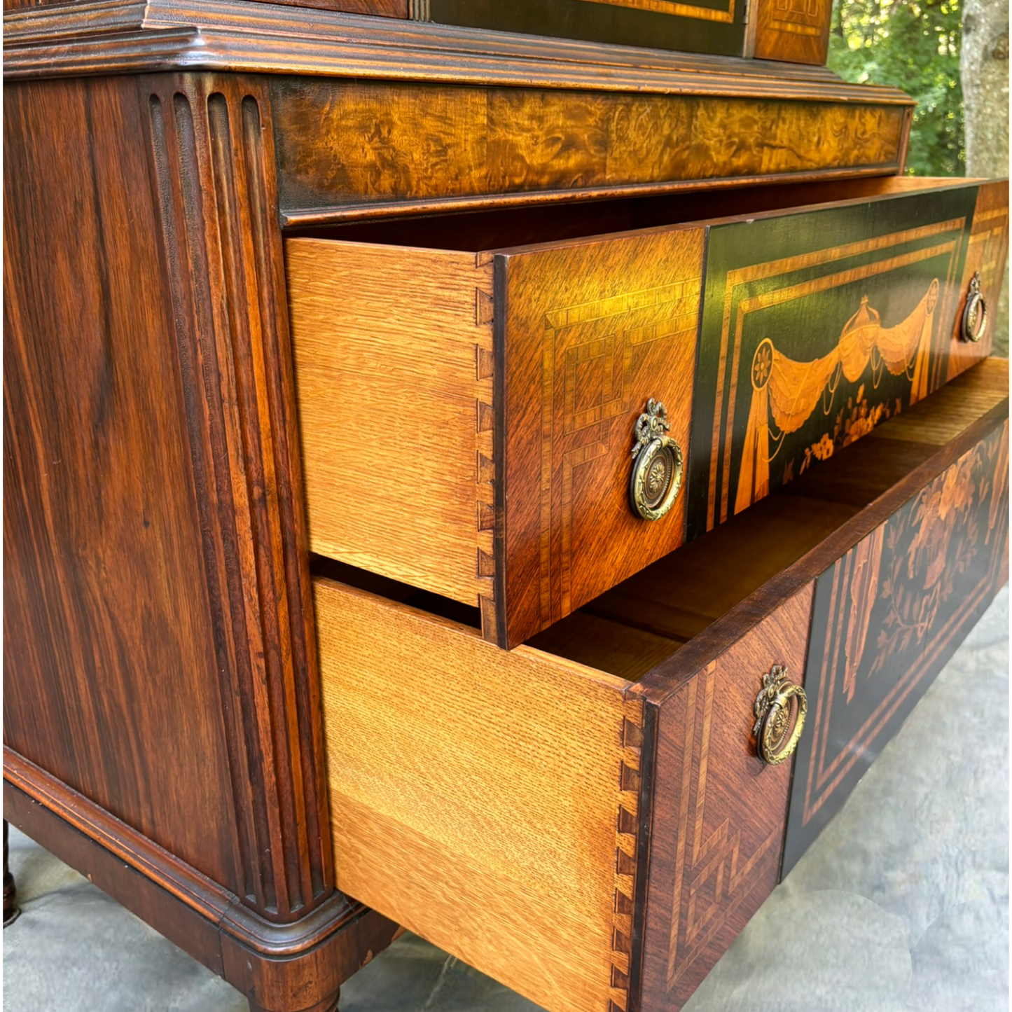 19th Century Classical Mahogany & Marquetry Gentlemen's Chest
