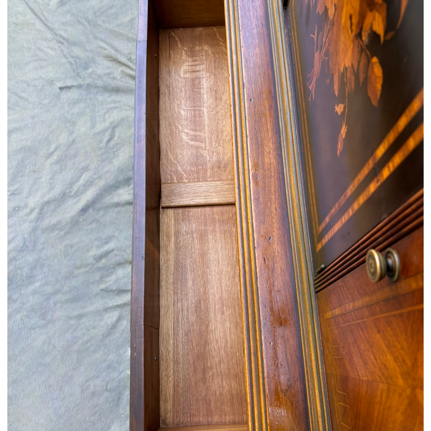 19th Century Classical Mahogany & Marquetry Gentlemen's Chest