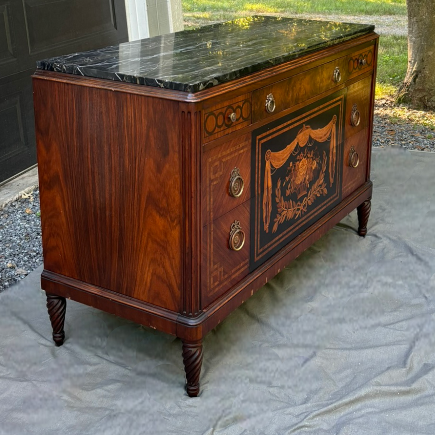 19th Century Classical Double Dresser
