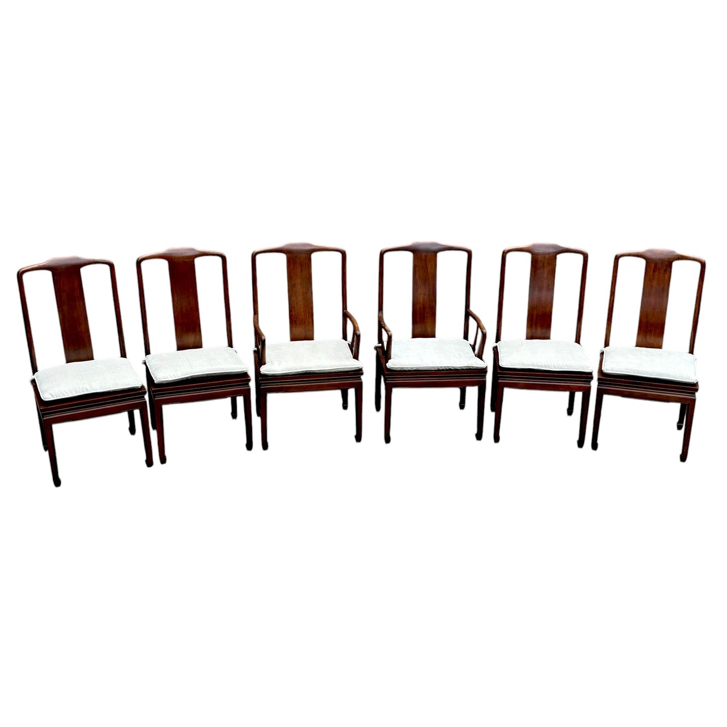 Set of Six Henredon Mahogany Dining Chairs