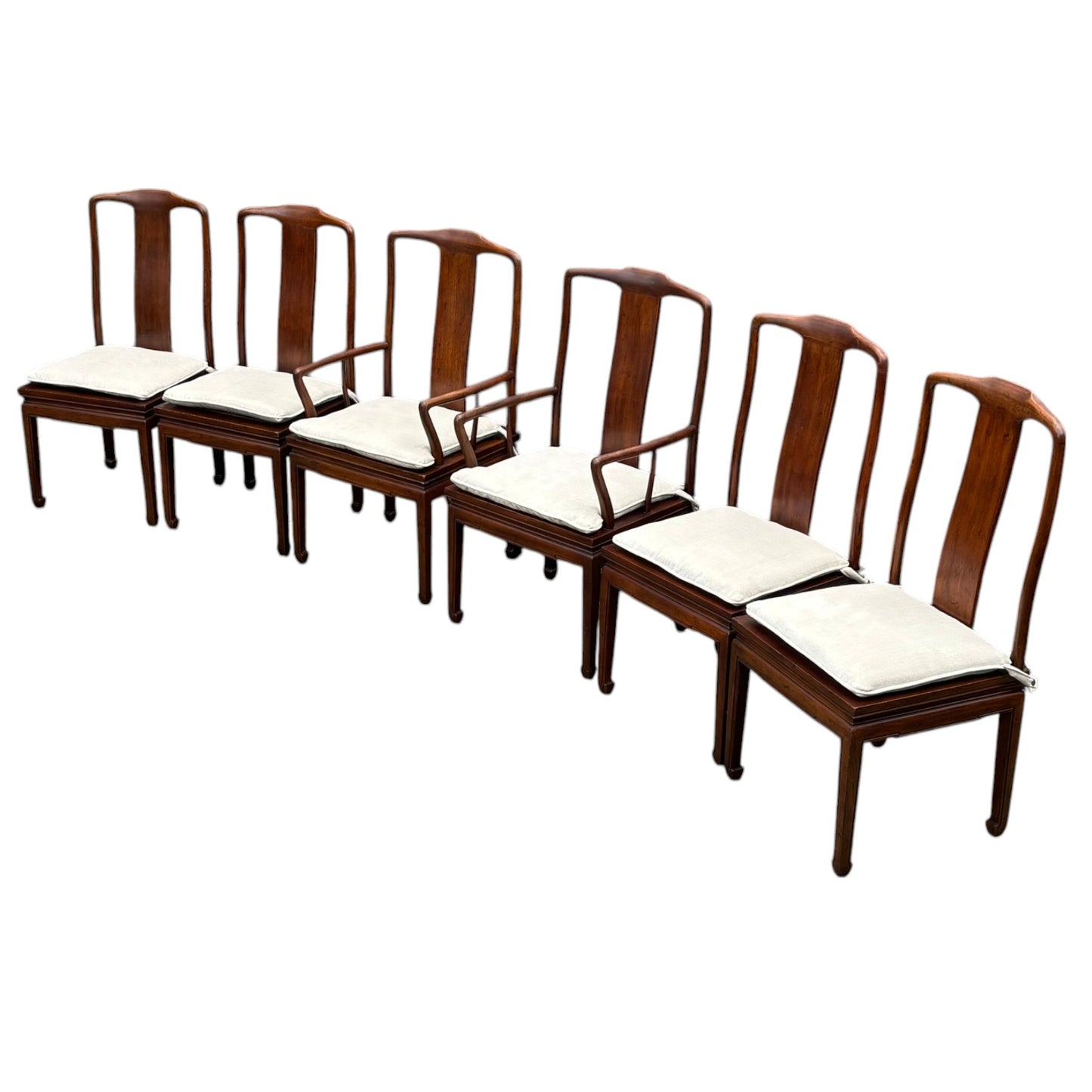 Set of Six Henredon Mahogany Dining Chairs