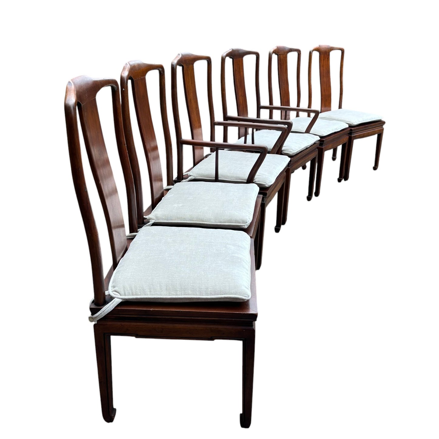 Set of Six Henredon Mahogany Dining Chairs