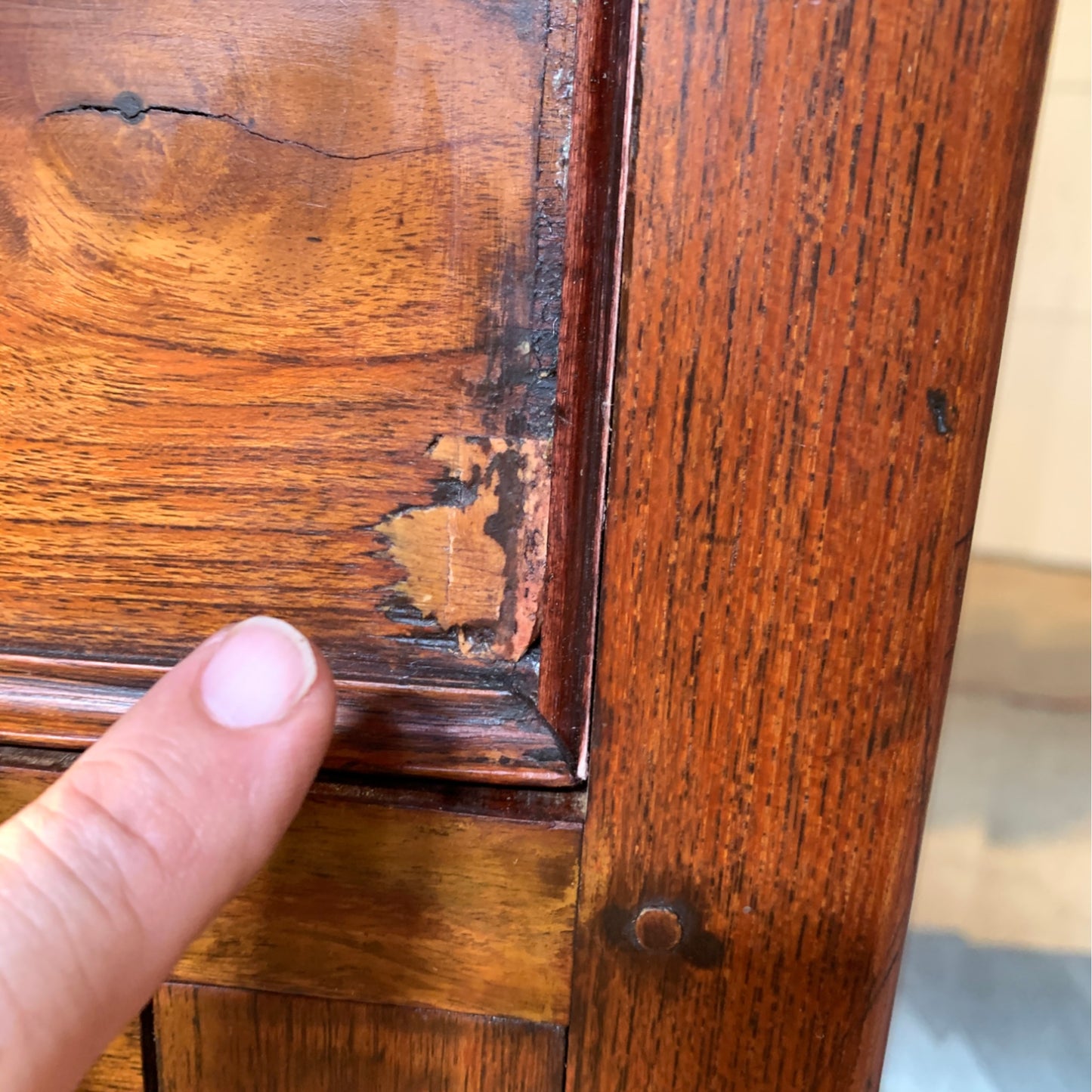 Antique English Arts & Crafts Rosewood Hall Stand