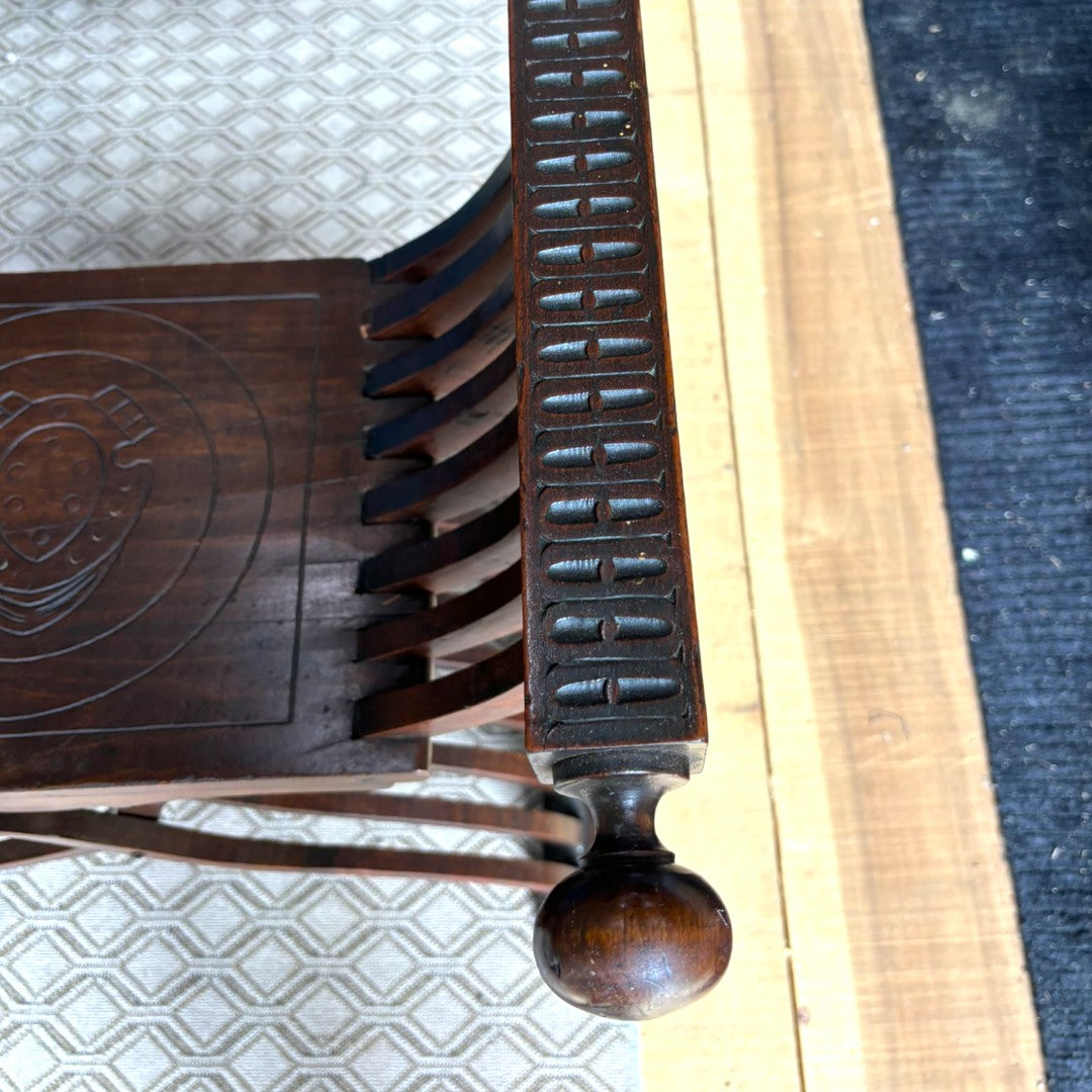 Antique Savonarola Chair