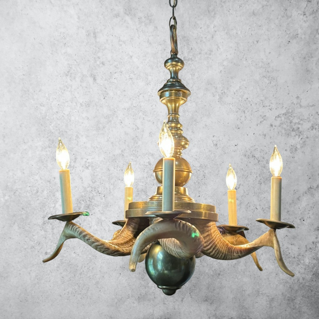 Ram's Horn Chandelier