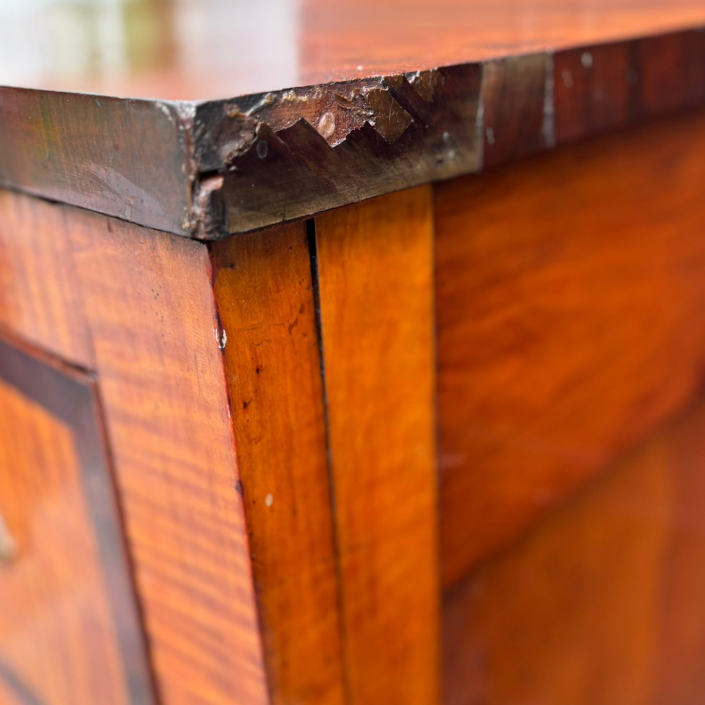 Antique Tiger Maple Chest of Drawers