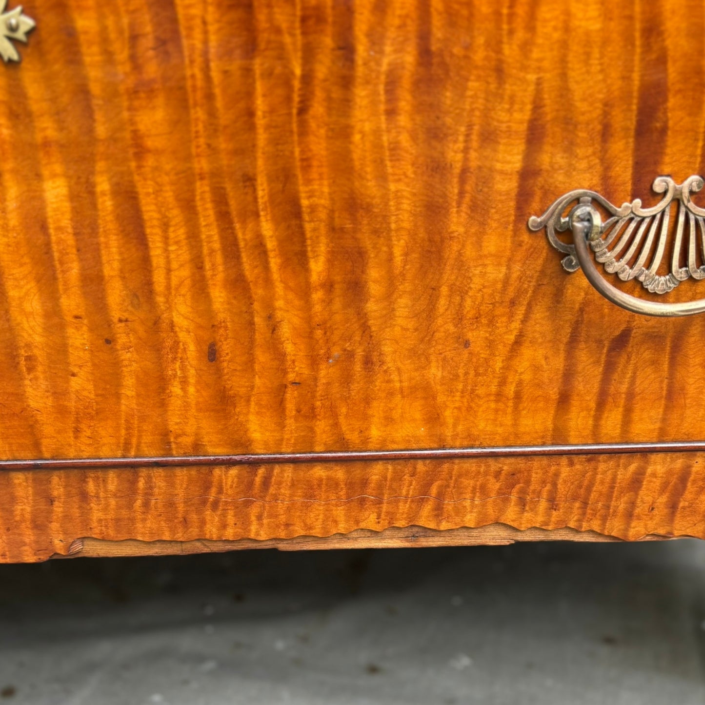 Antique Tiger Maple Chest of Drawers