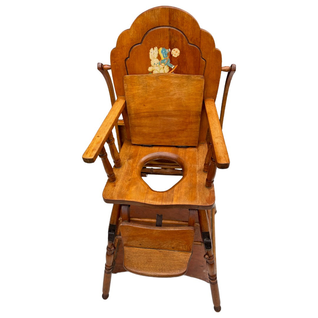 Antique Metamorphic High Chair / Stroller