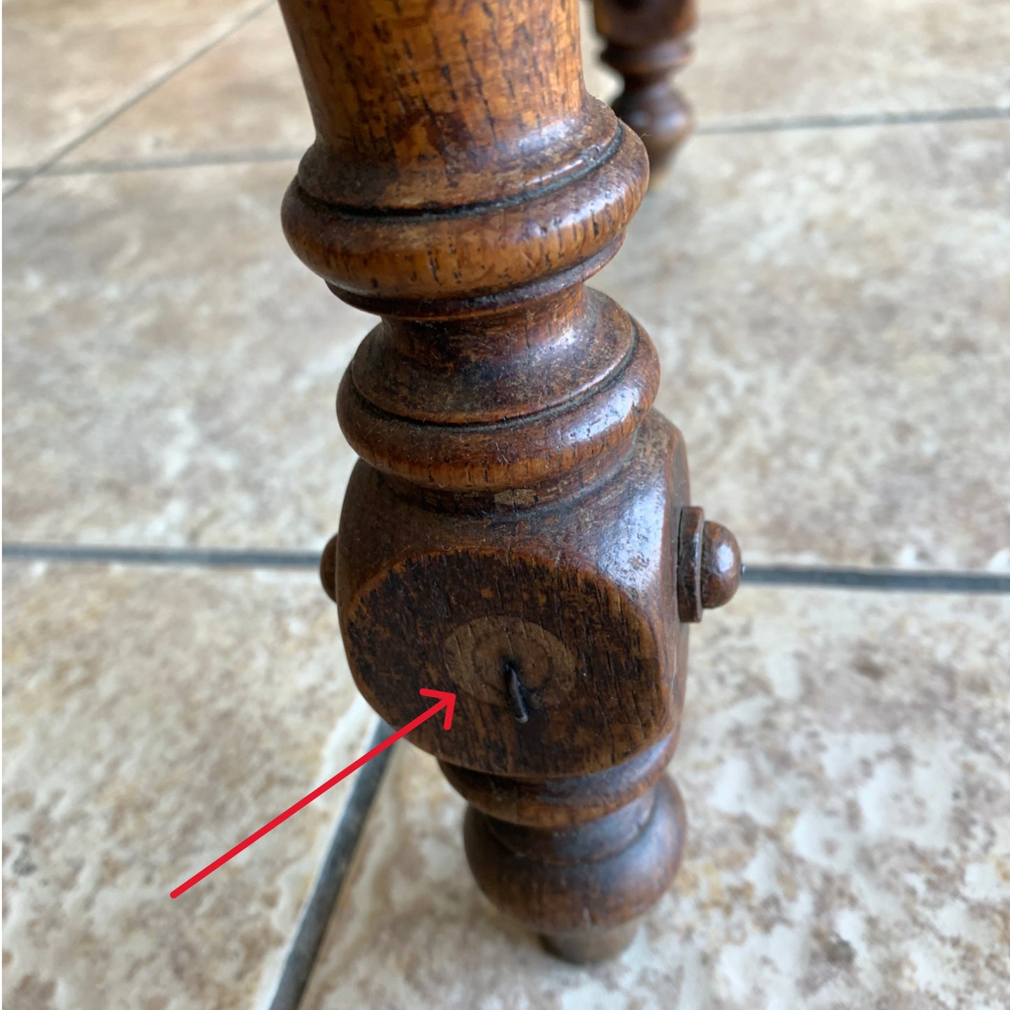 Antique Carved Oak Side Chair