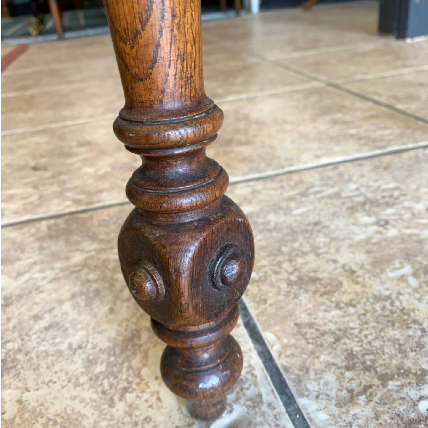 Antique Carved Oak Side Chair