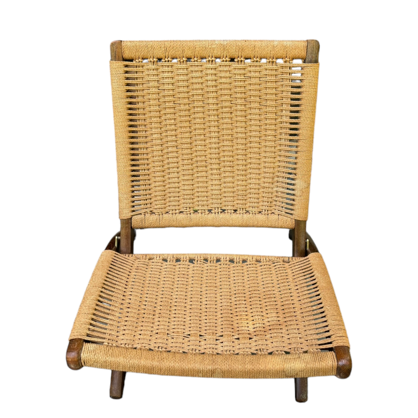 Hans Wegner Style Folding Rope Chairs