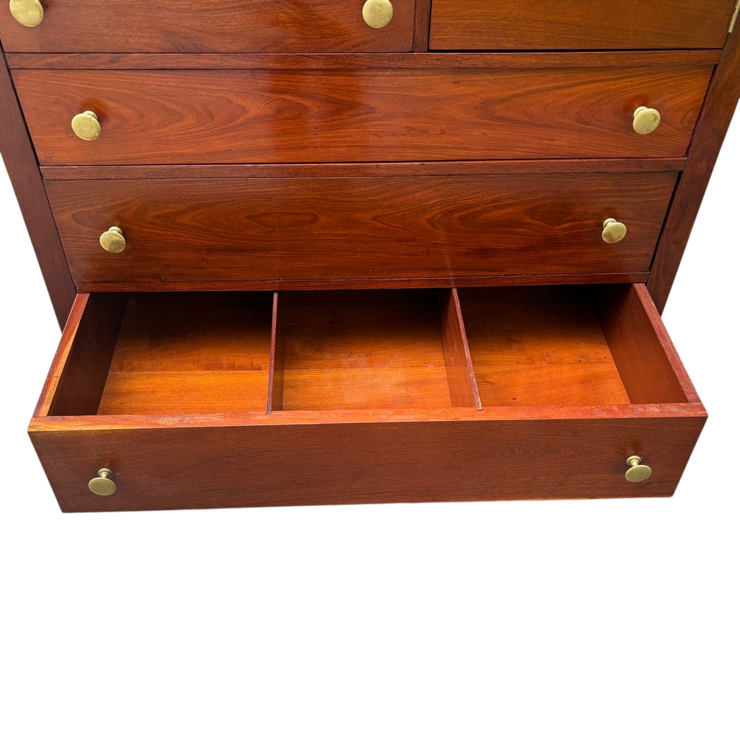 Vintage Georgian Style Chest of Drawers With Mirror