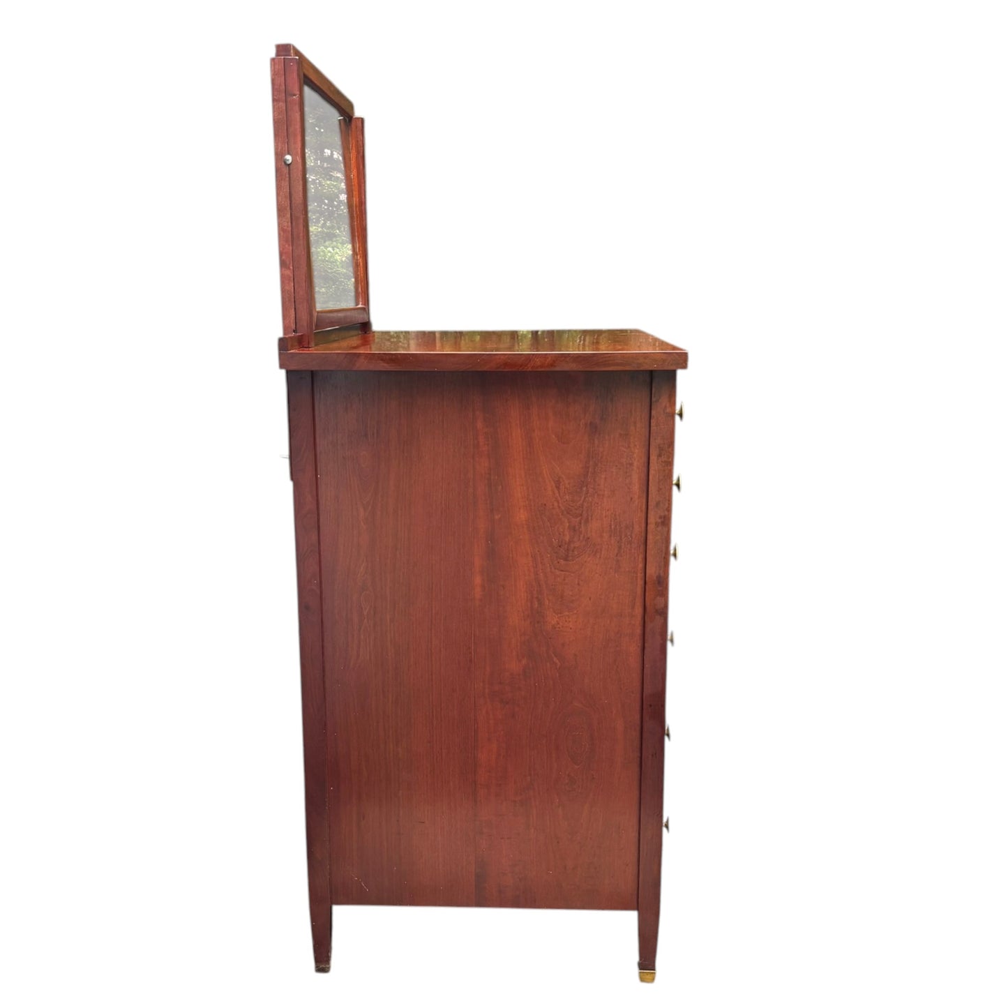 Vintage Georgian Style Chest of Drawers With Mirror