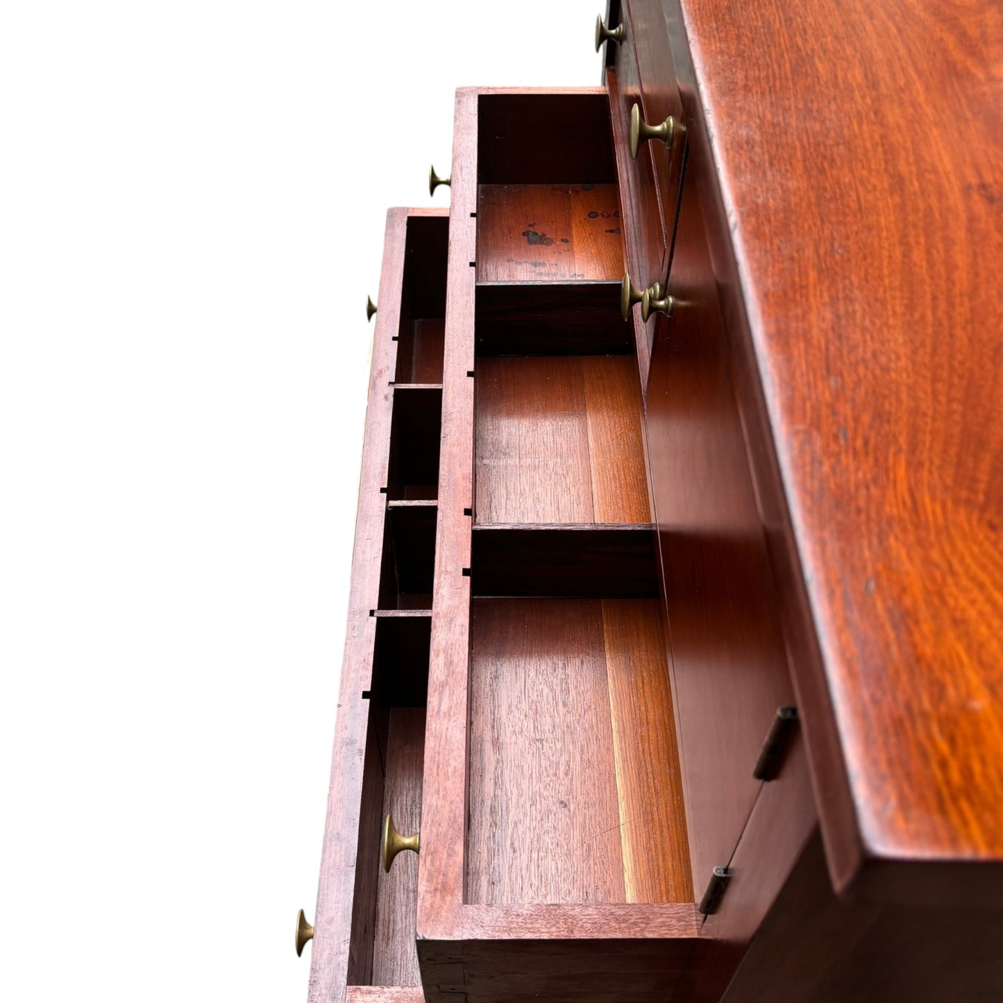 Vintage Georgian Style Chest of Drawers With Mirror