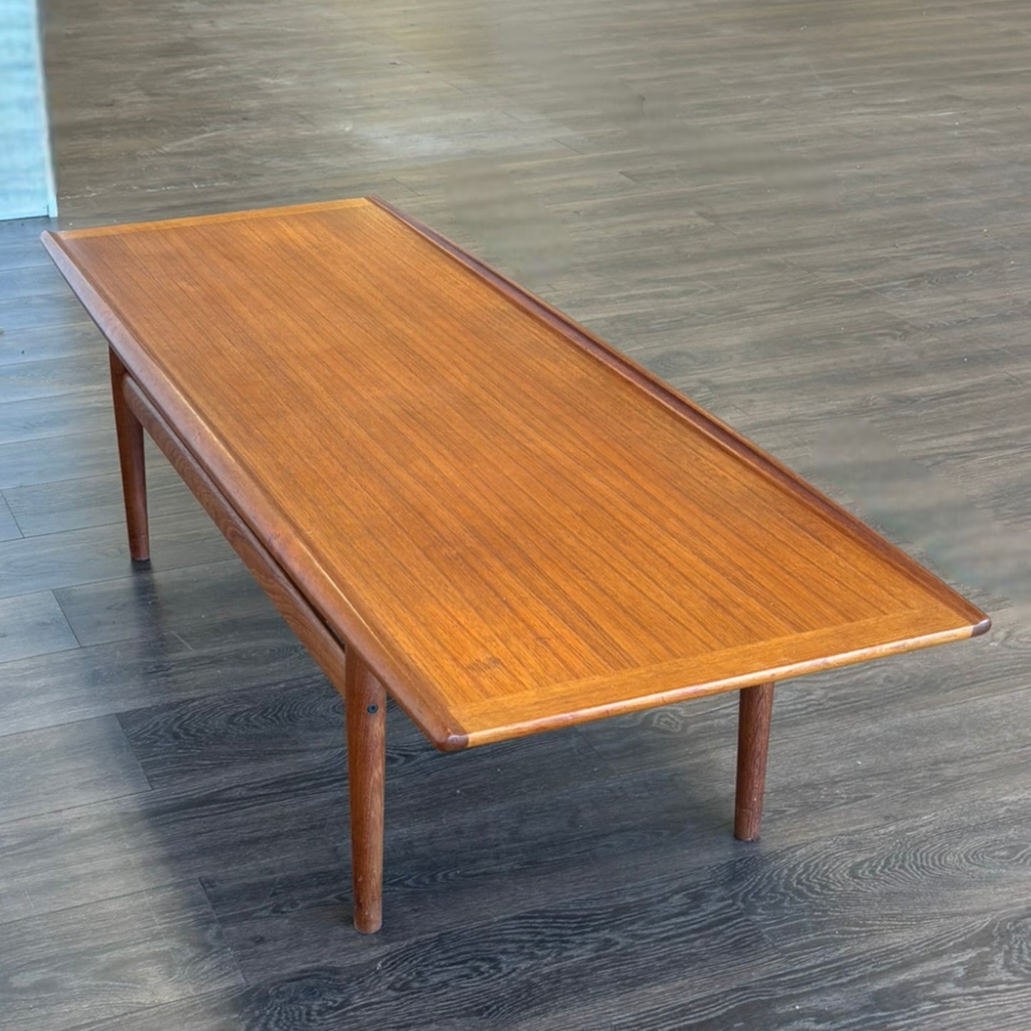 Vintage Danish Mid Century Modern Surfboard Coffee Table