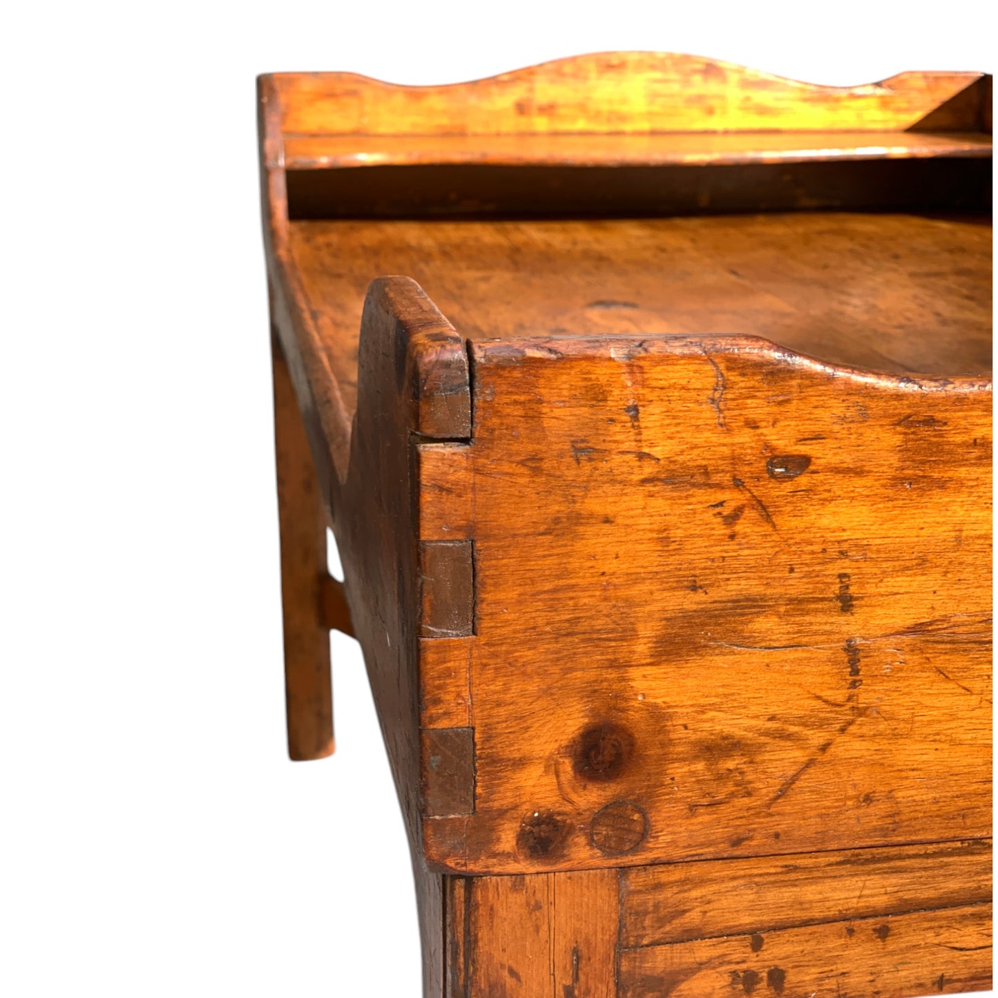 Antique Rustic Pine Coffee Table