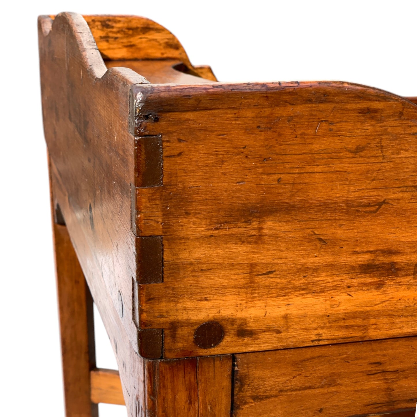 Antique Rustic Pine Coffee Table