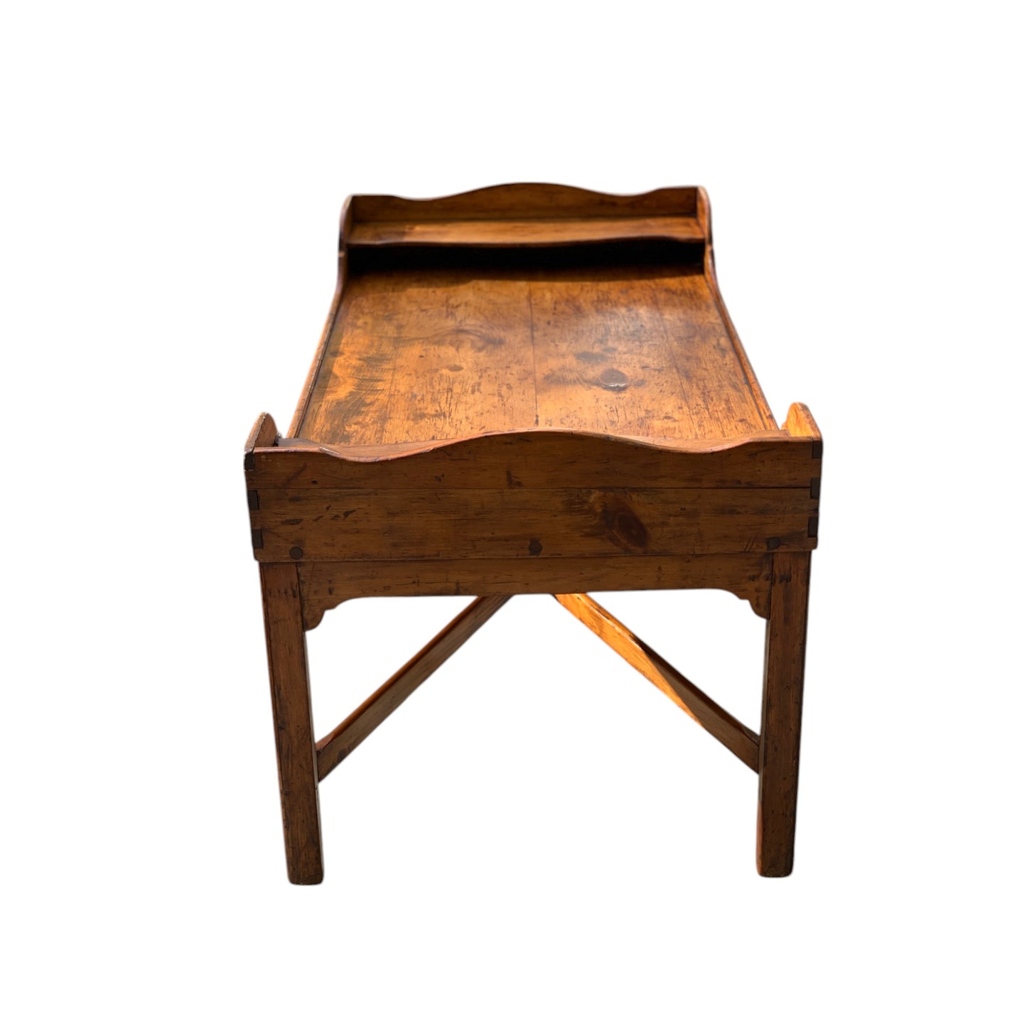 Antique Rustic Pine Coffee Table