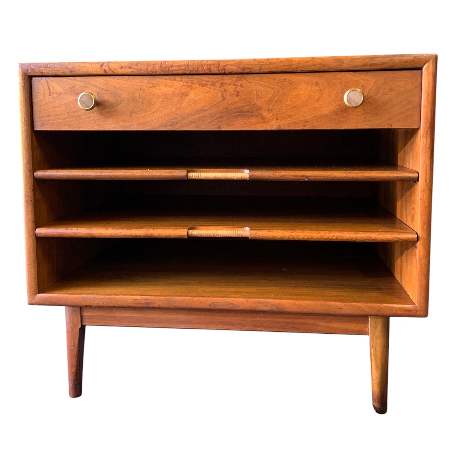 Vintage Kipp Stewart for Drexel Declaration Mid Century Magazine Rack End Table