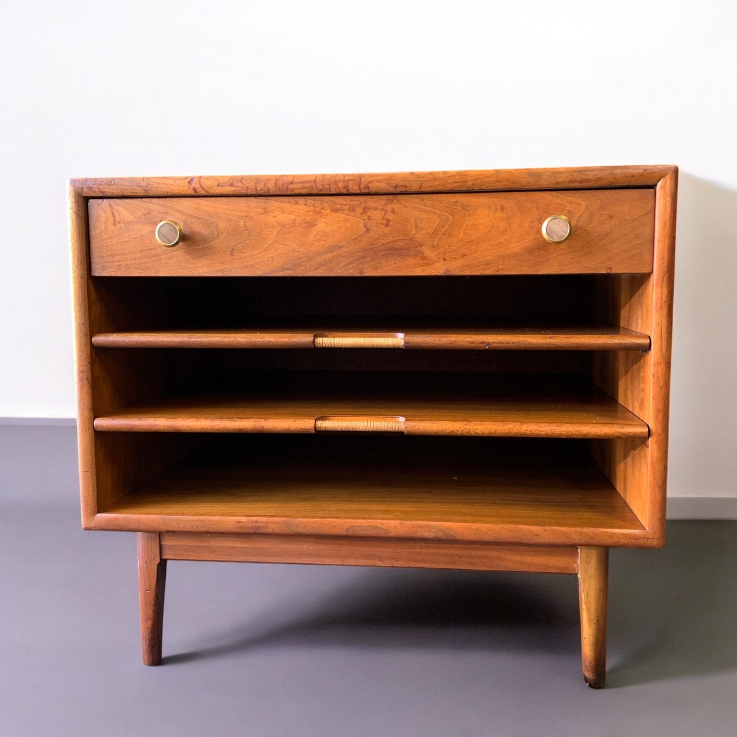 Vintage Kipp Stewart for Drexel Declaration Mid Century Magazine Rack End Table