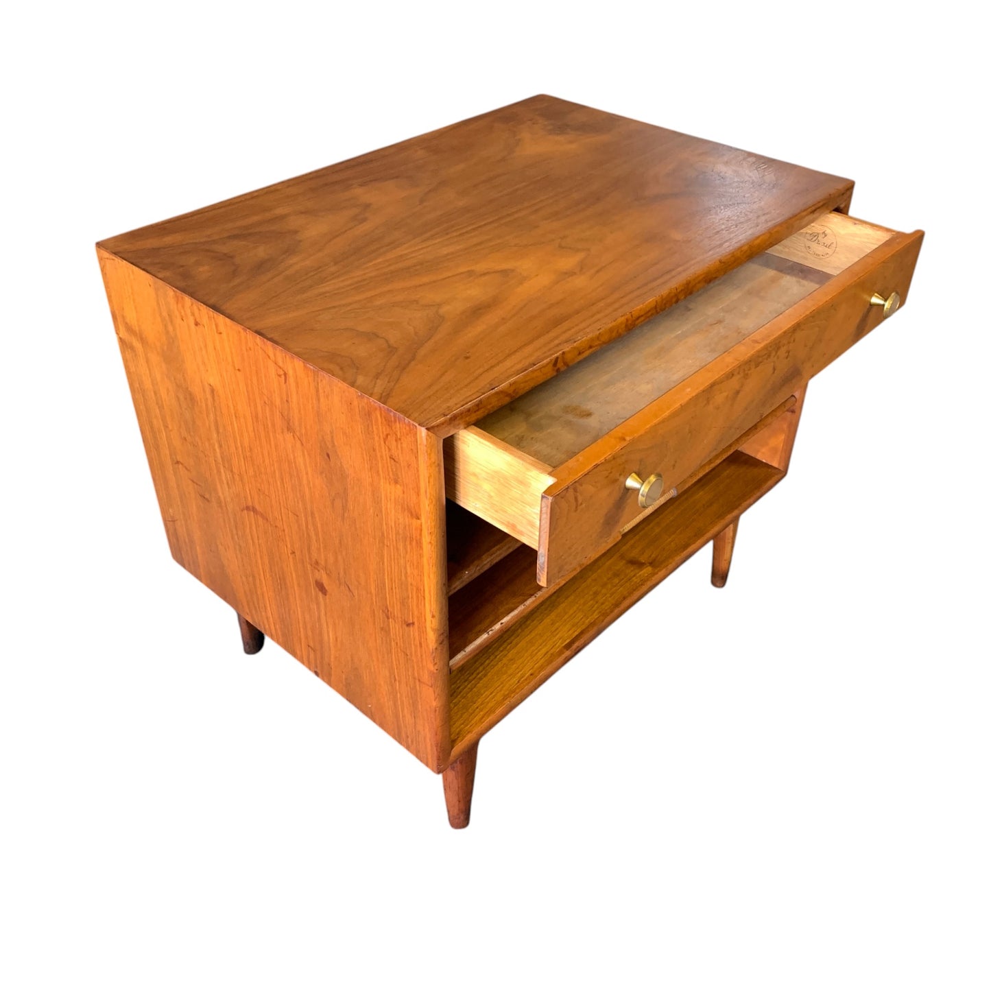 Vintage Kipp Stewart for Drexel Declaration Mid Century Magazine Rack End Table