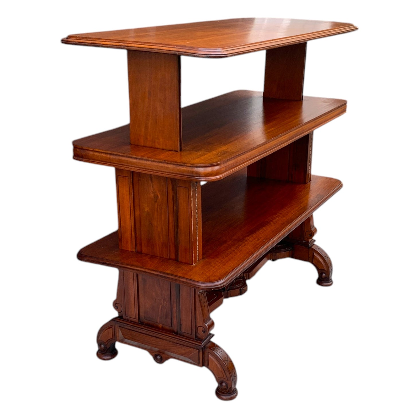 Antique Victorian Era Three Tier Dumbwaiter