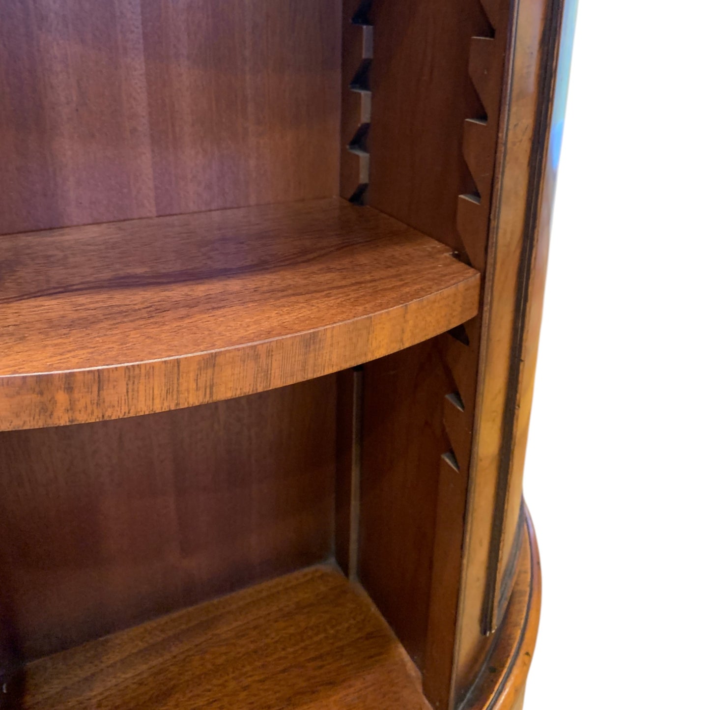 Georgian Style Walnut Drum-Form Revolving Book Stand