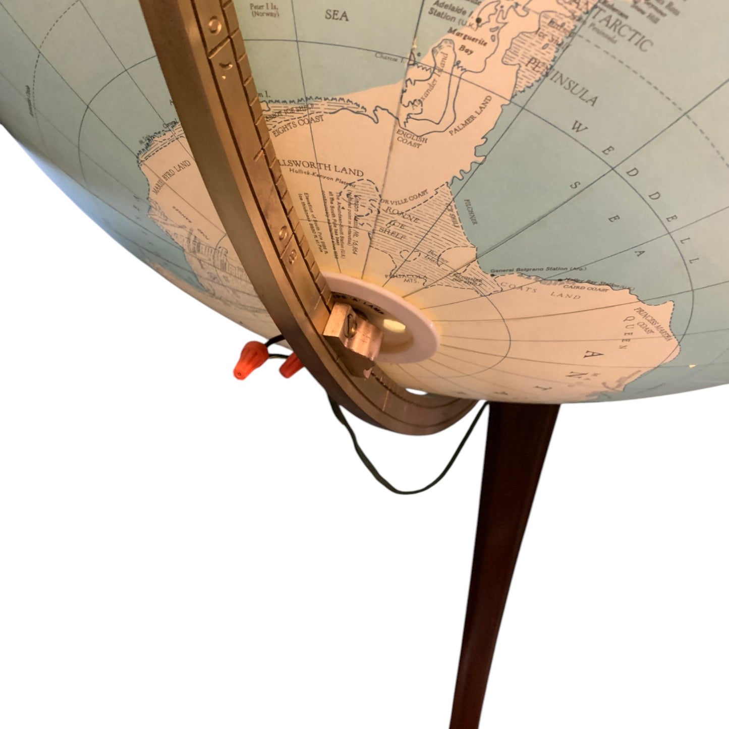 Vintage Replogle 32” Library Globe (Illuminated) with Stand