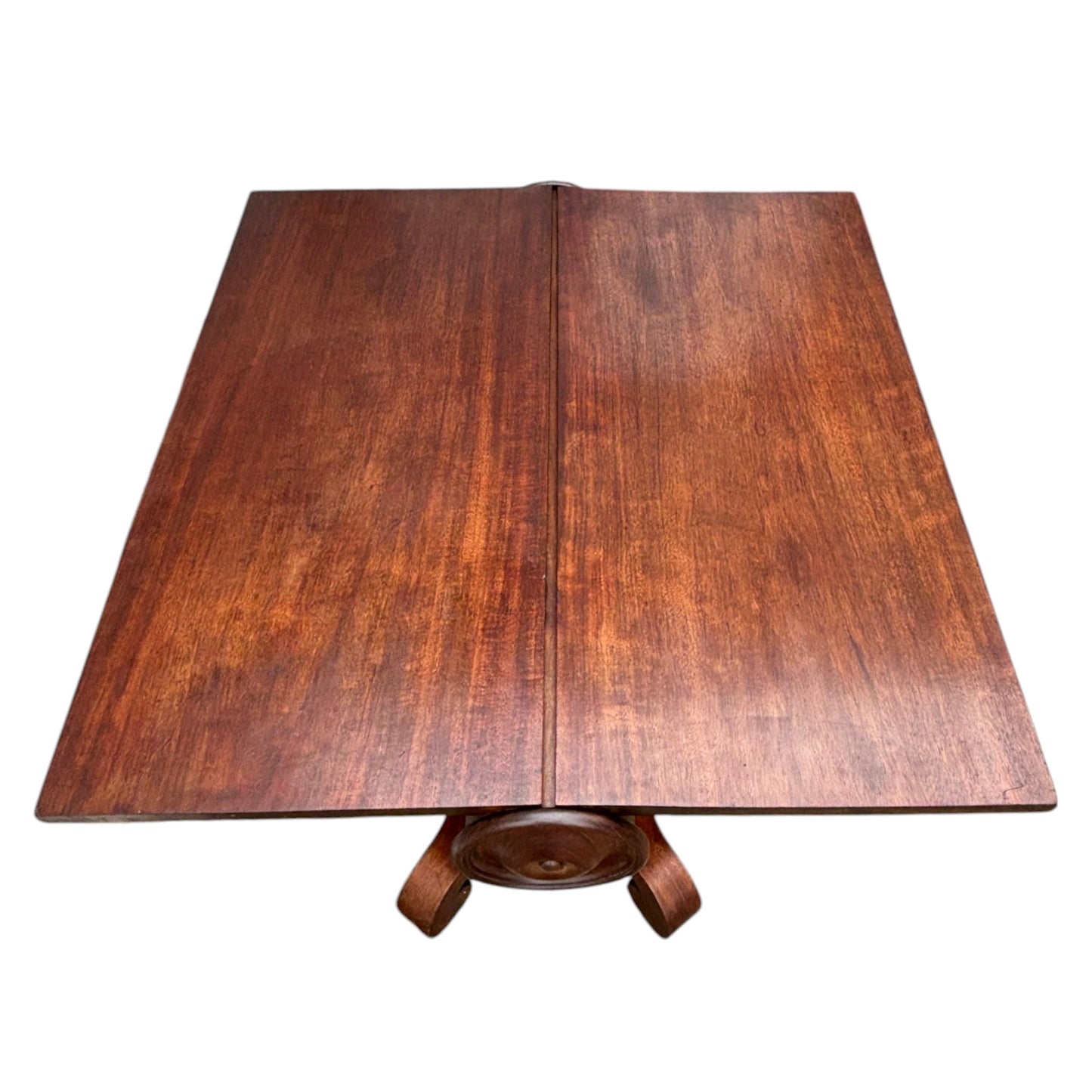 Antique Cylinder Drop Leaf Table