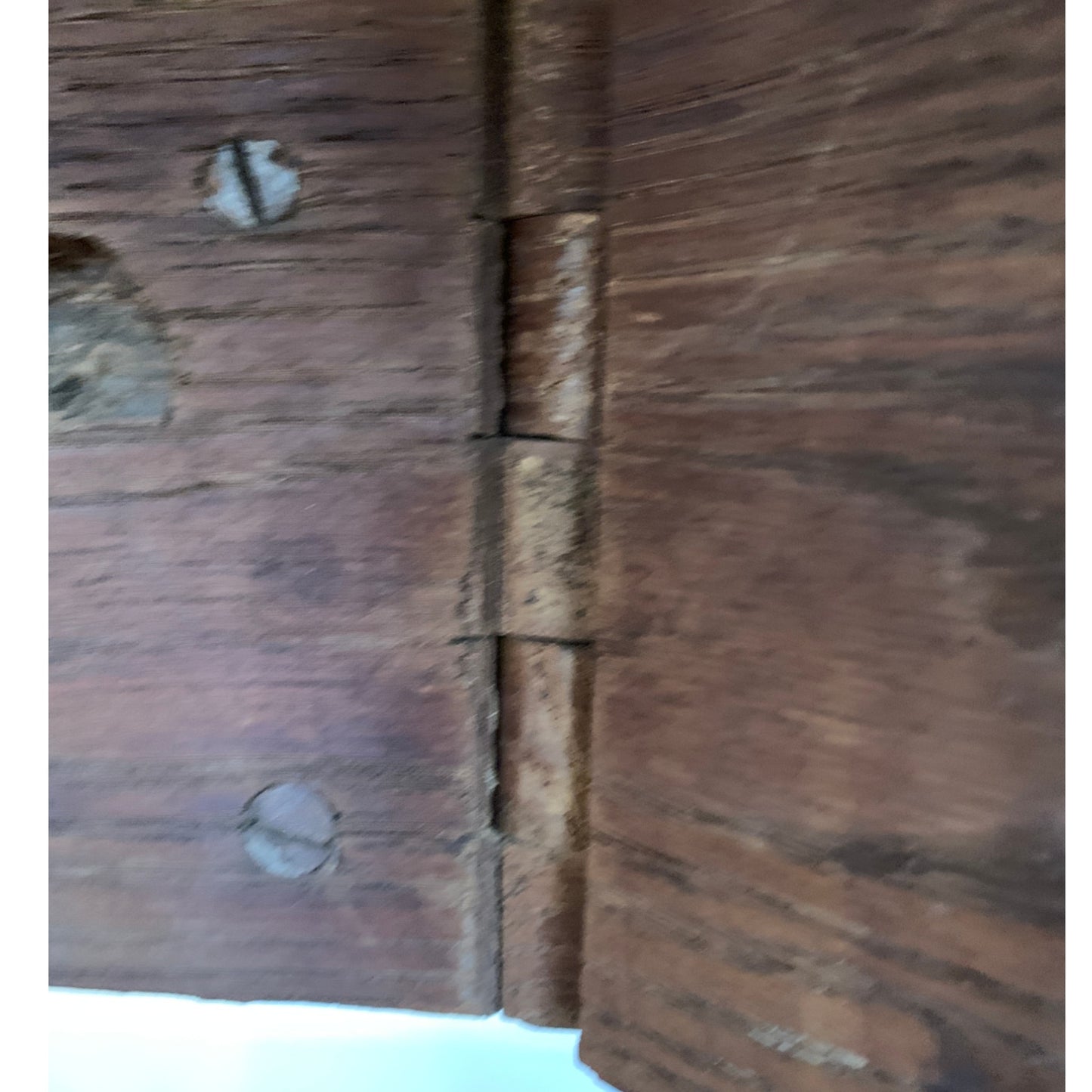 Antique Cylinder Drop Leaf Table