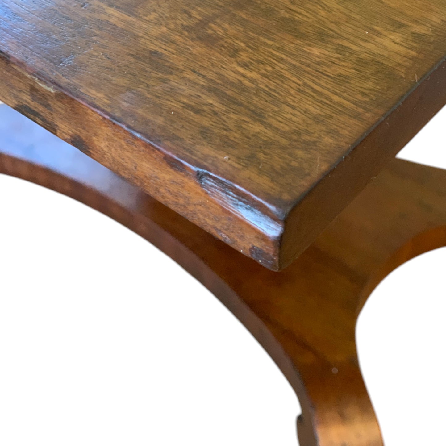 Antique Cylinder Drop Leaf Table