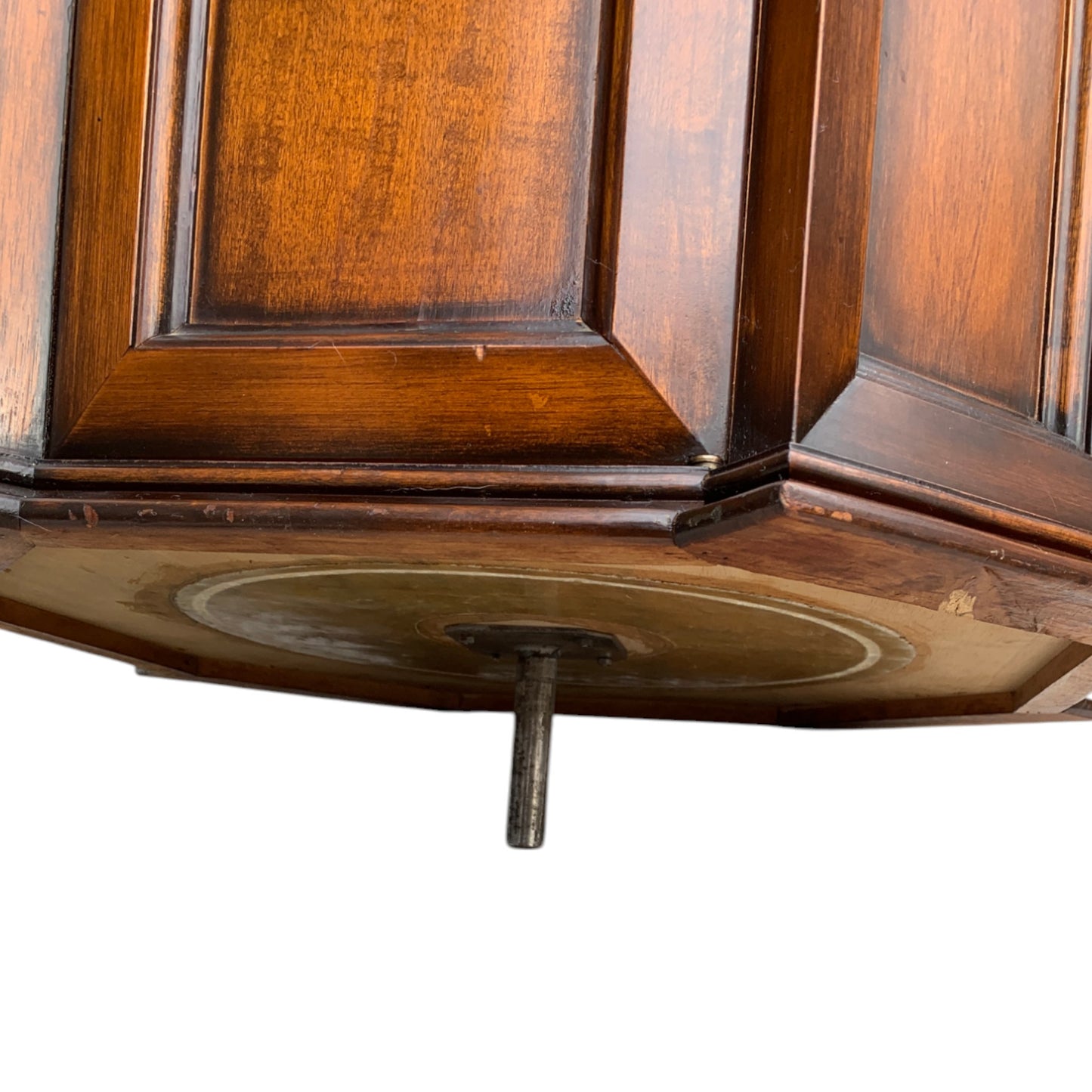 Unique Mid Century Octagonal Rotating Cabinet