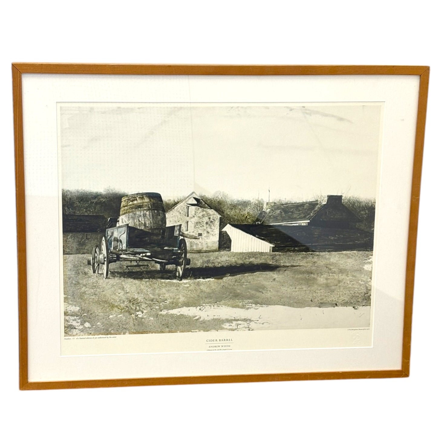 "Cider Barrel" by Andrew Wyeth - Limited Edition Print