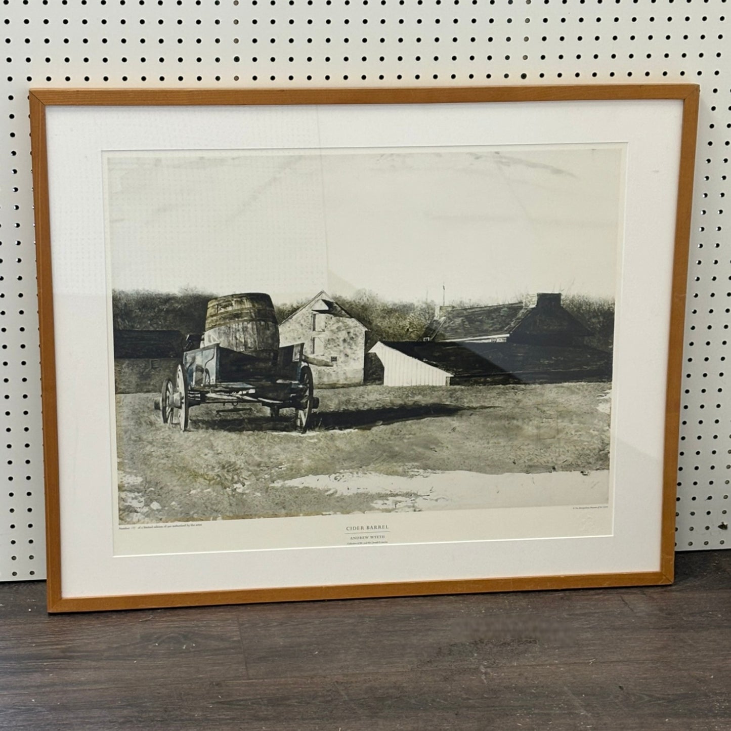 "Cider Barrel" by Andrew Wyeth - Limited Edition Print