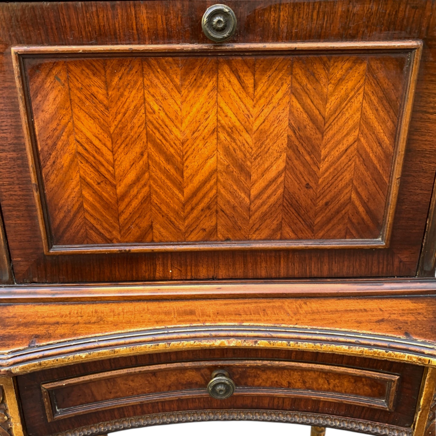 Antique Louis XVI Style Bonheur du Jour Writing Chest