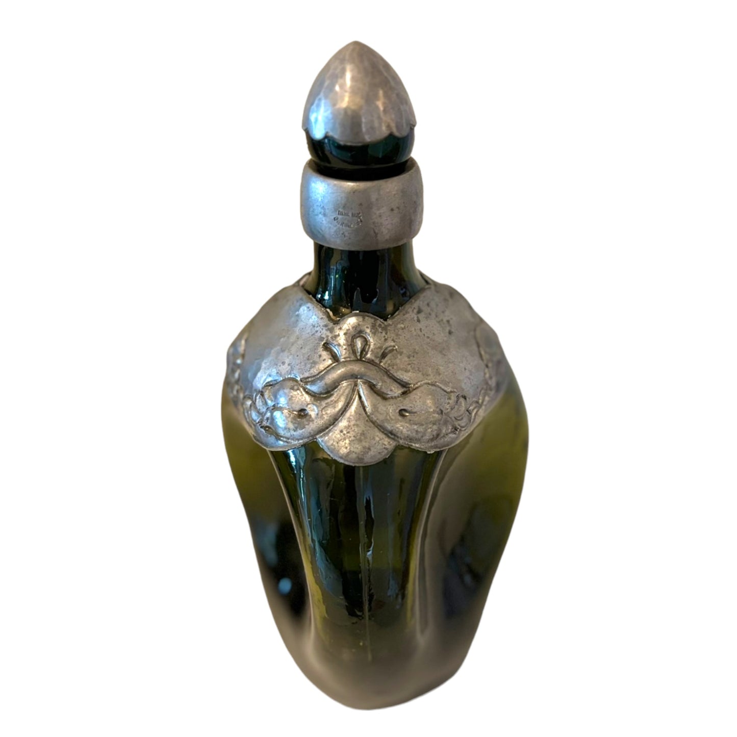 Vintage Green Glass Bottle