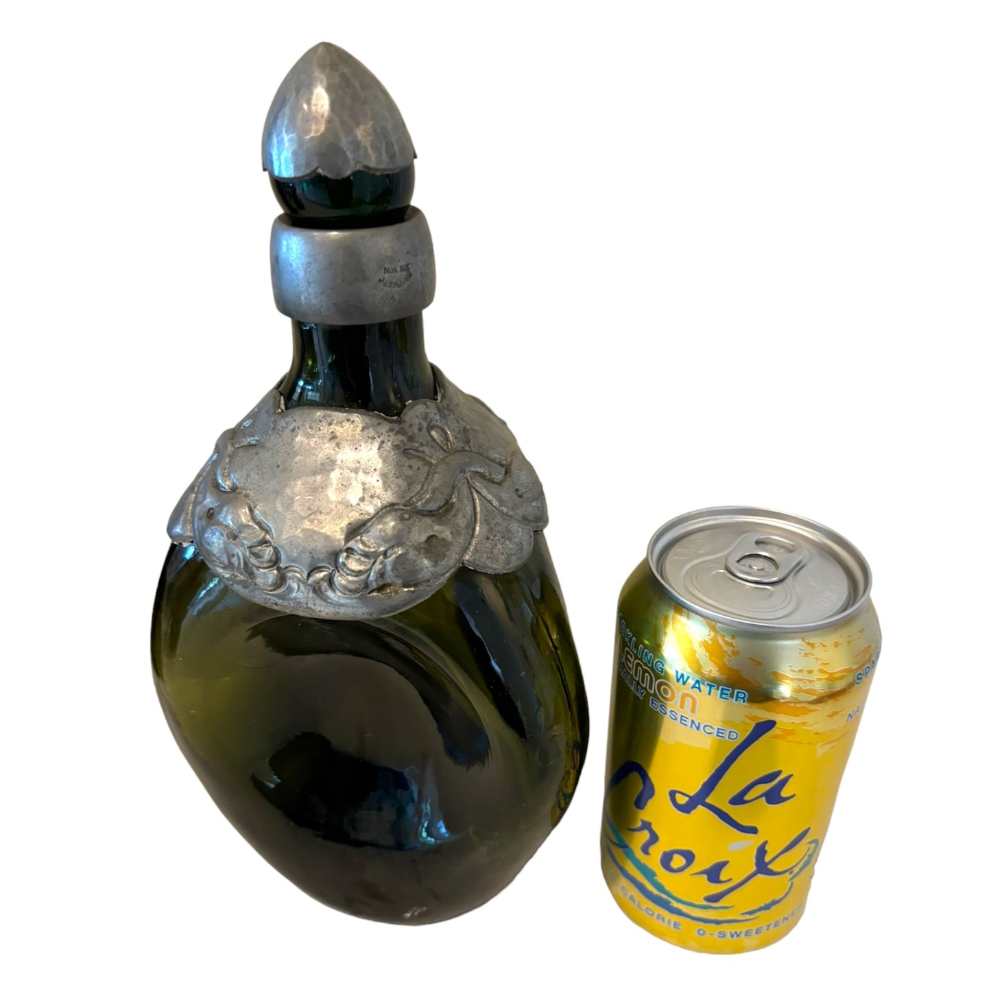 Vintage Green Glass Bottle