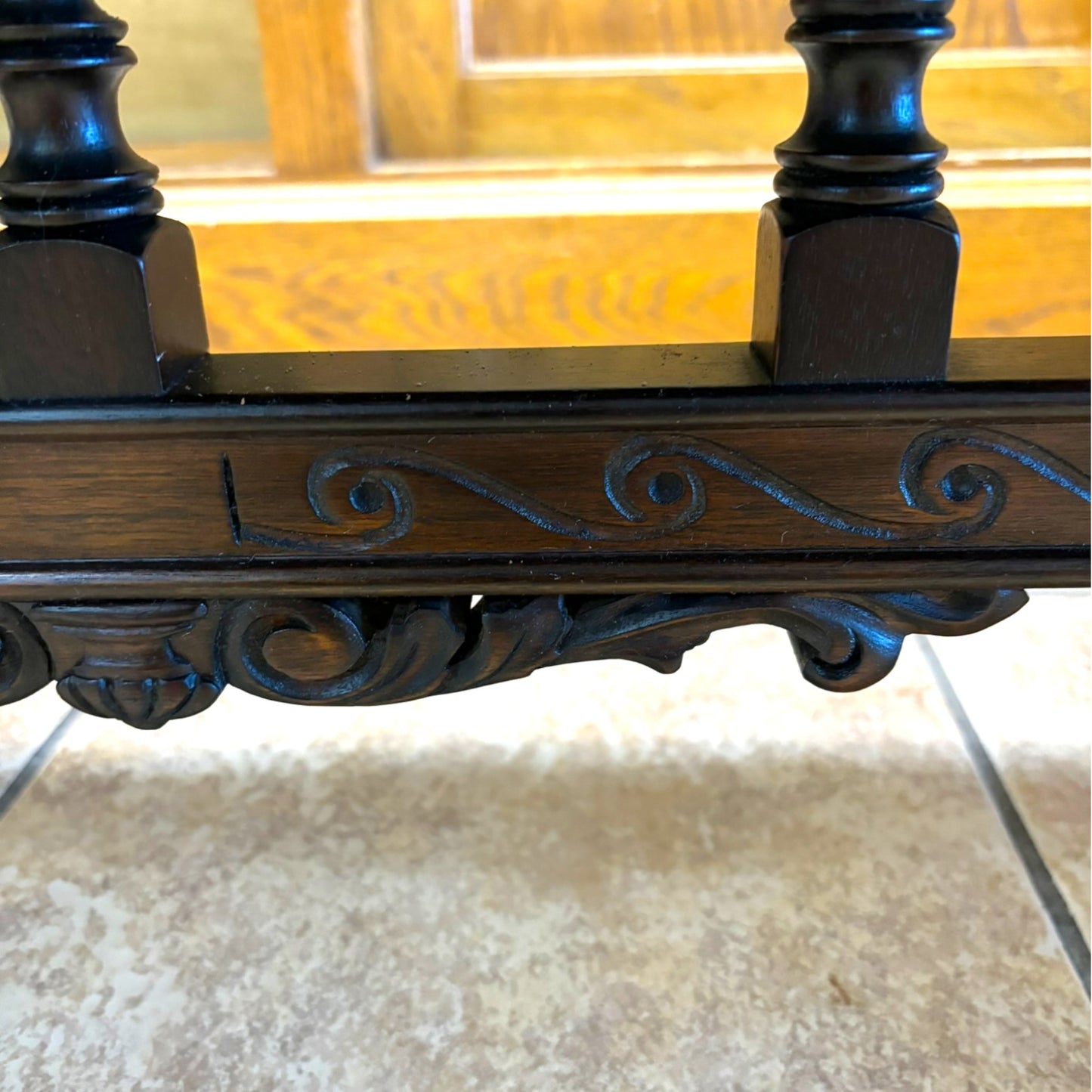 Antique Walnut Bench