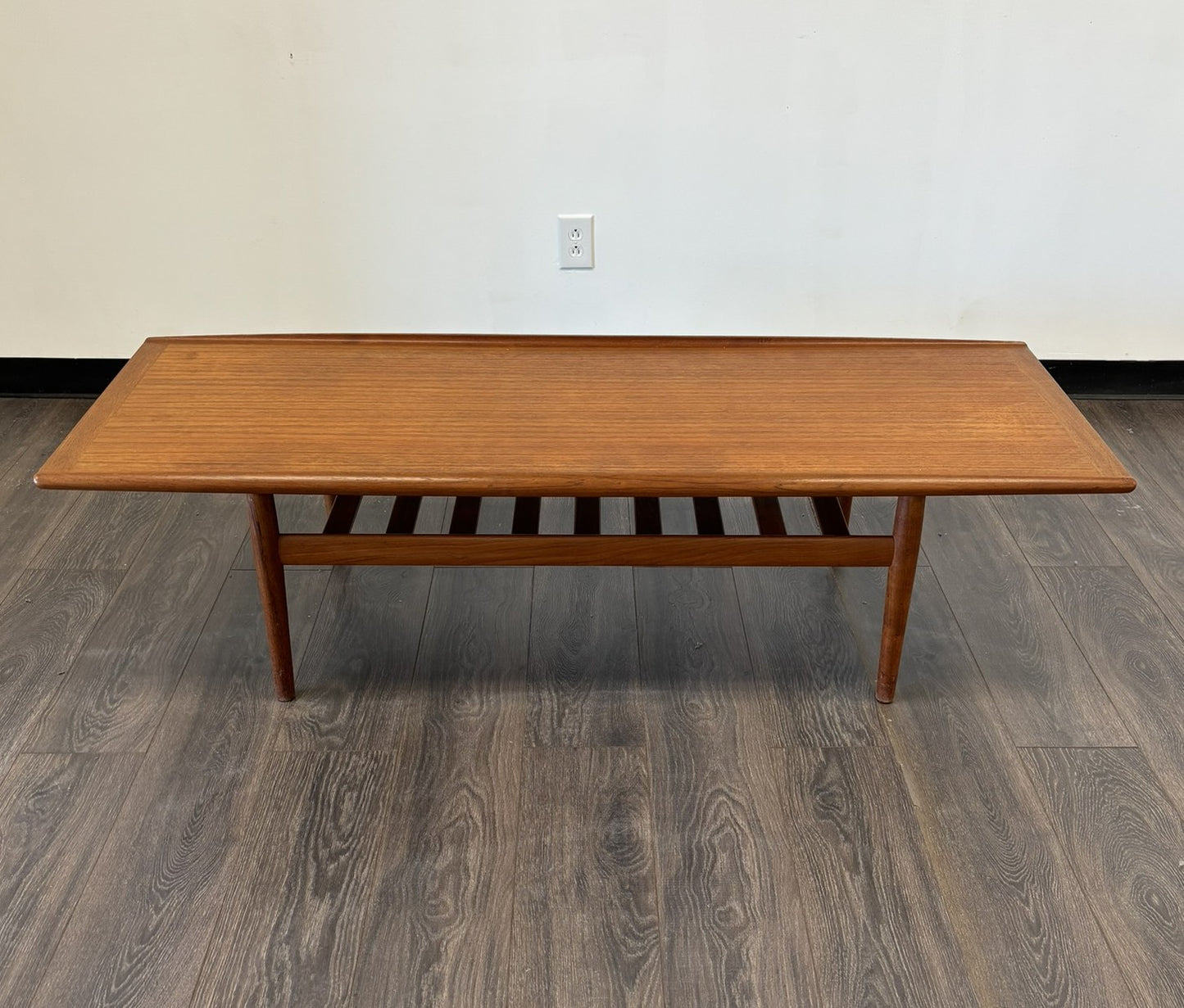 Vintage Danish Mid Century Modern Surfboard Coffee Table