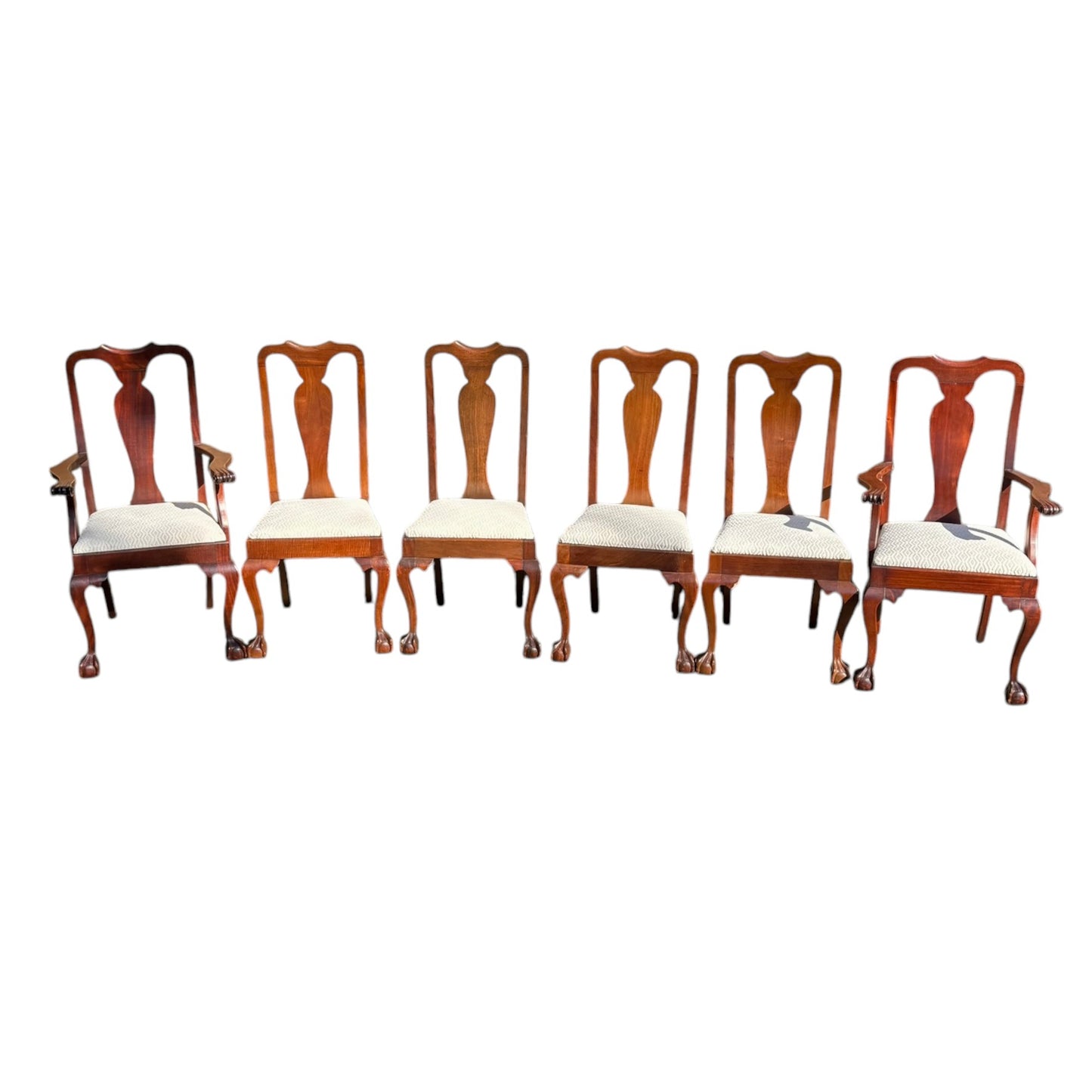 Antique Early American Mahogany Dining Chairs