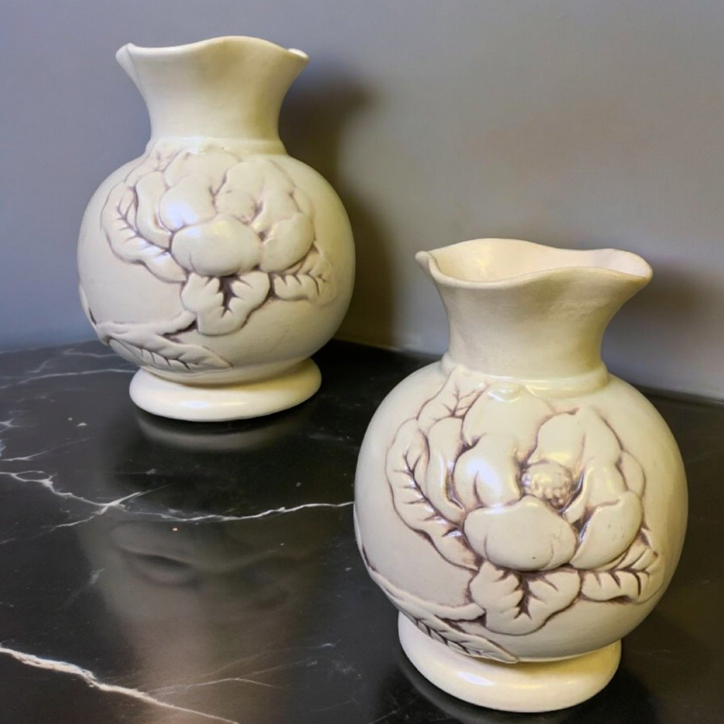 Pair of Red Wing Pottery Vases