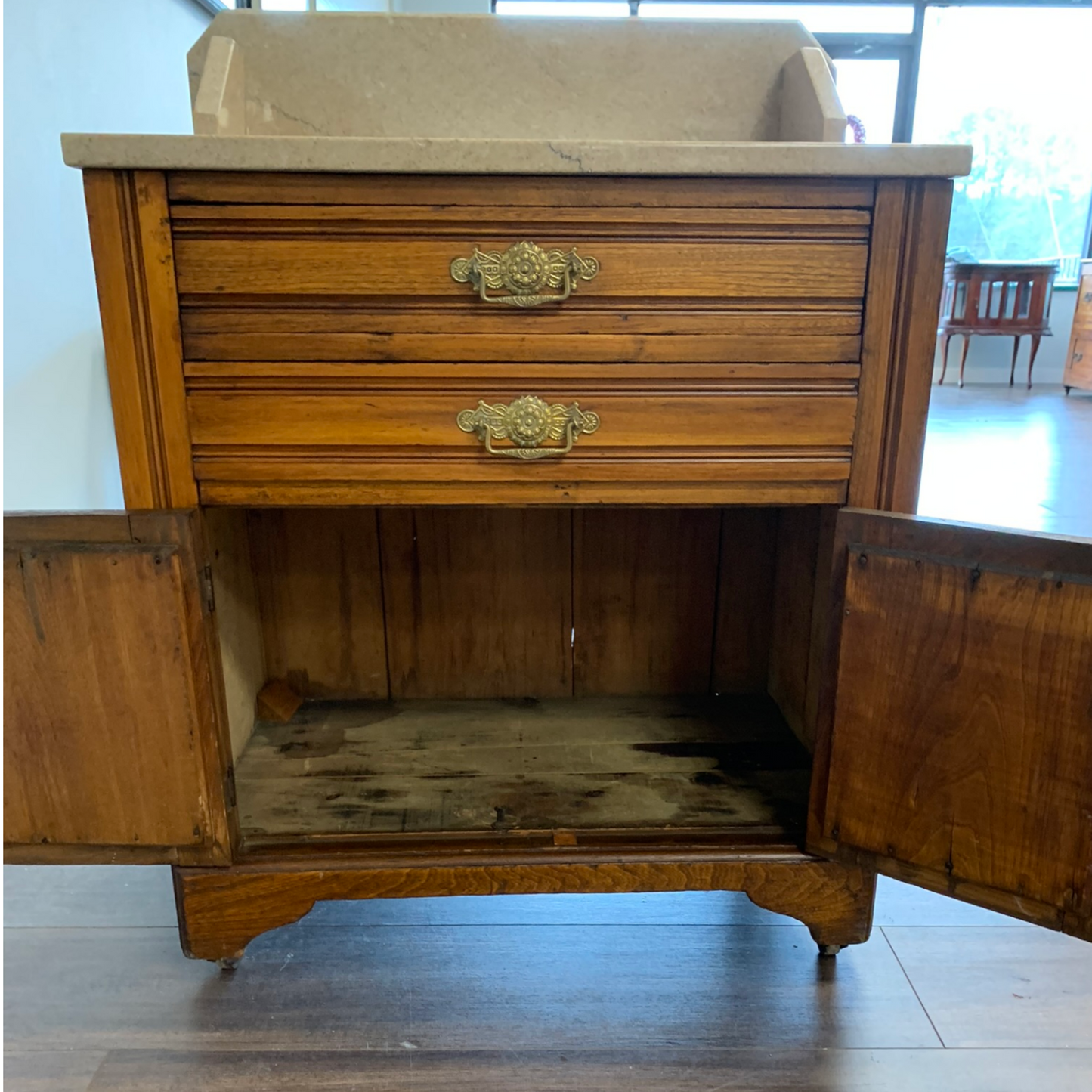 Antique Washstand with Marble Top