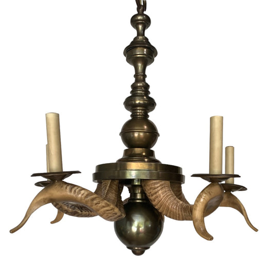 Ram's Horn Chandelier