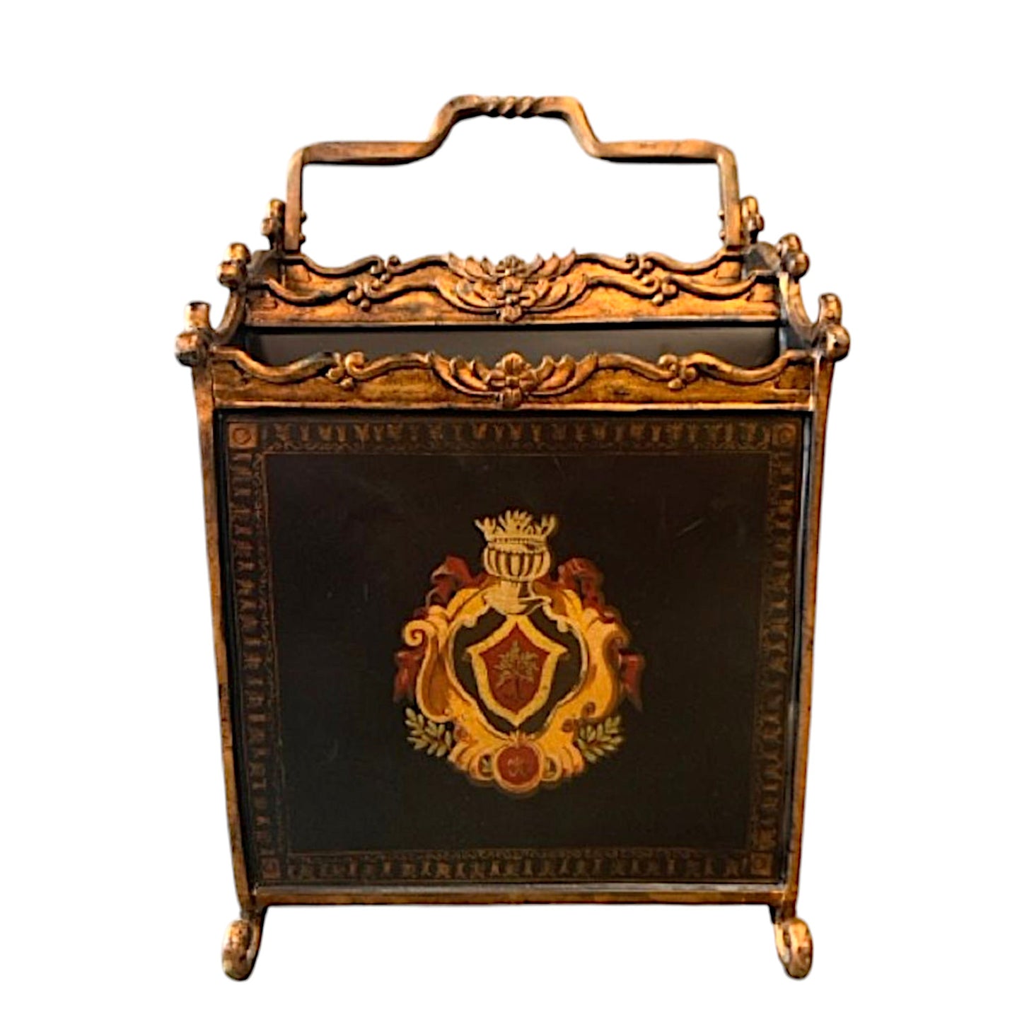 Hollywood Regency style Magazine Caddy