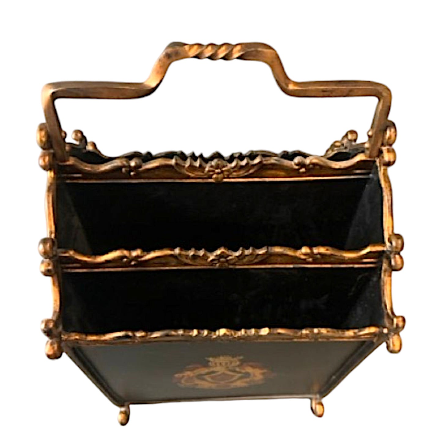 Hollywood Regency style Magazine Caddy