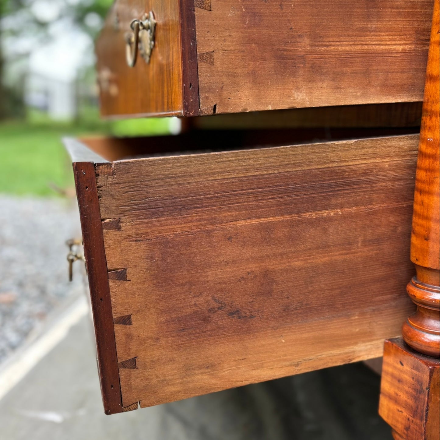 Antique Tiger Maple Chest of Drawers