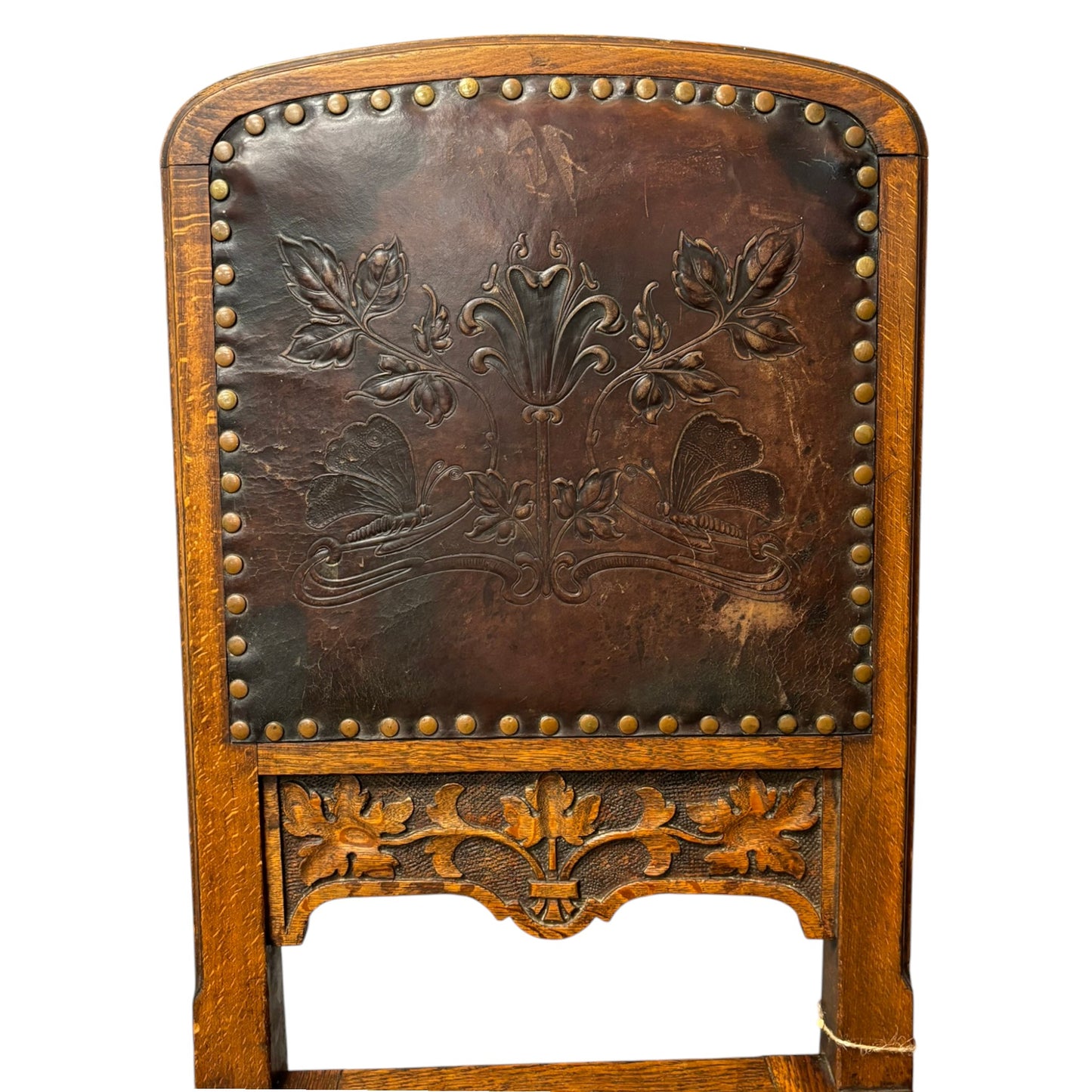 Antique Carved Oak Side Chair