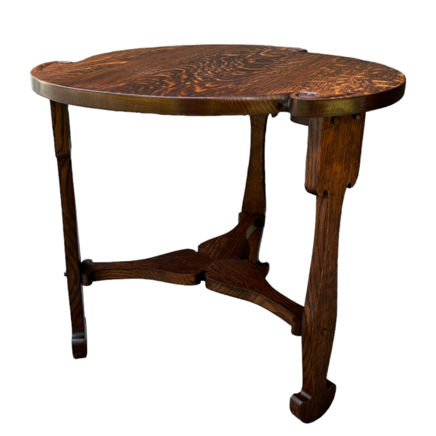 Arts and Crafts Trefoil Table